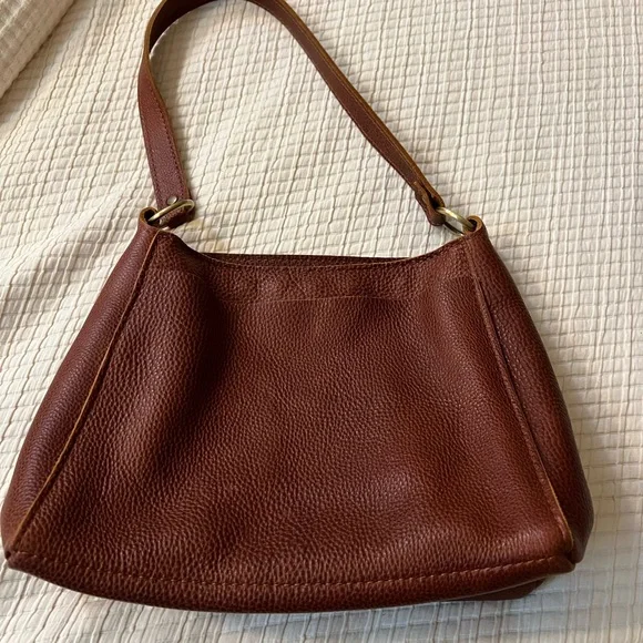 Portland Leather Nutmeg Shoulder Bag - Picture 10 of 11